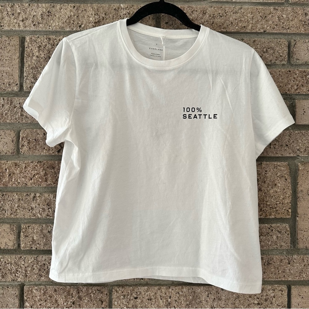 EVERLANE “100% Seattle” box-cut tee NWT